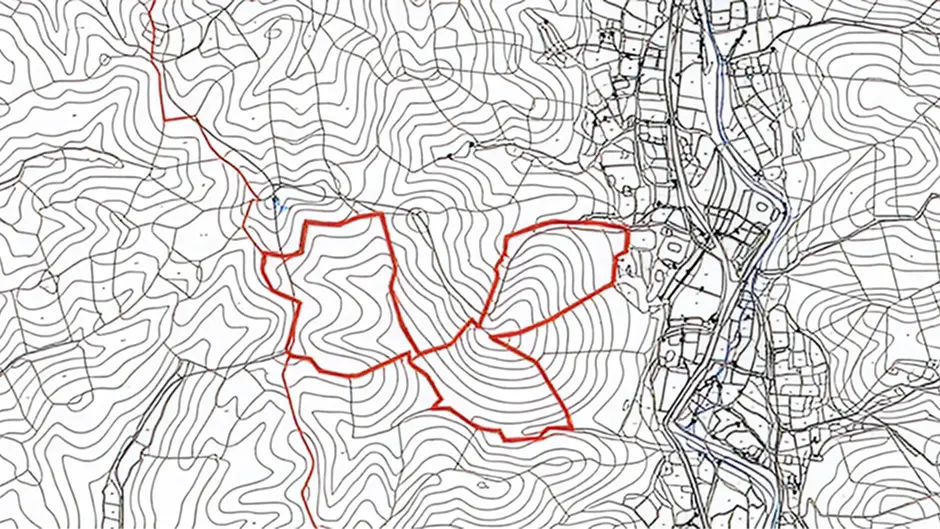【図】集積計画位置図の例