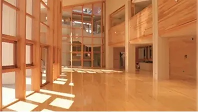 【写真】県産木材を利用した建築物の内観事例