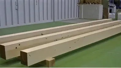 【写真】加工された製材品・集成材